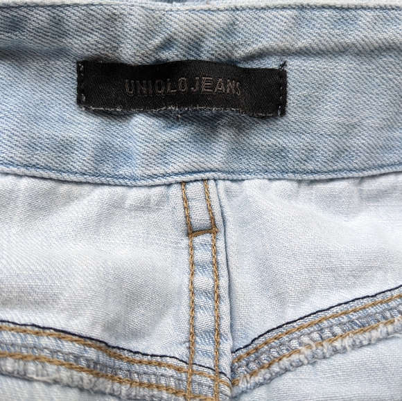 Uniqlo Light Wash High Waist Denim Shorts - Picture 5 of 5